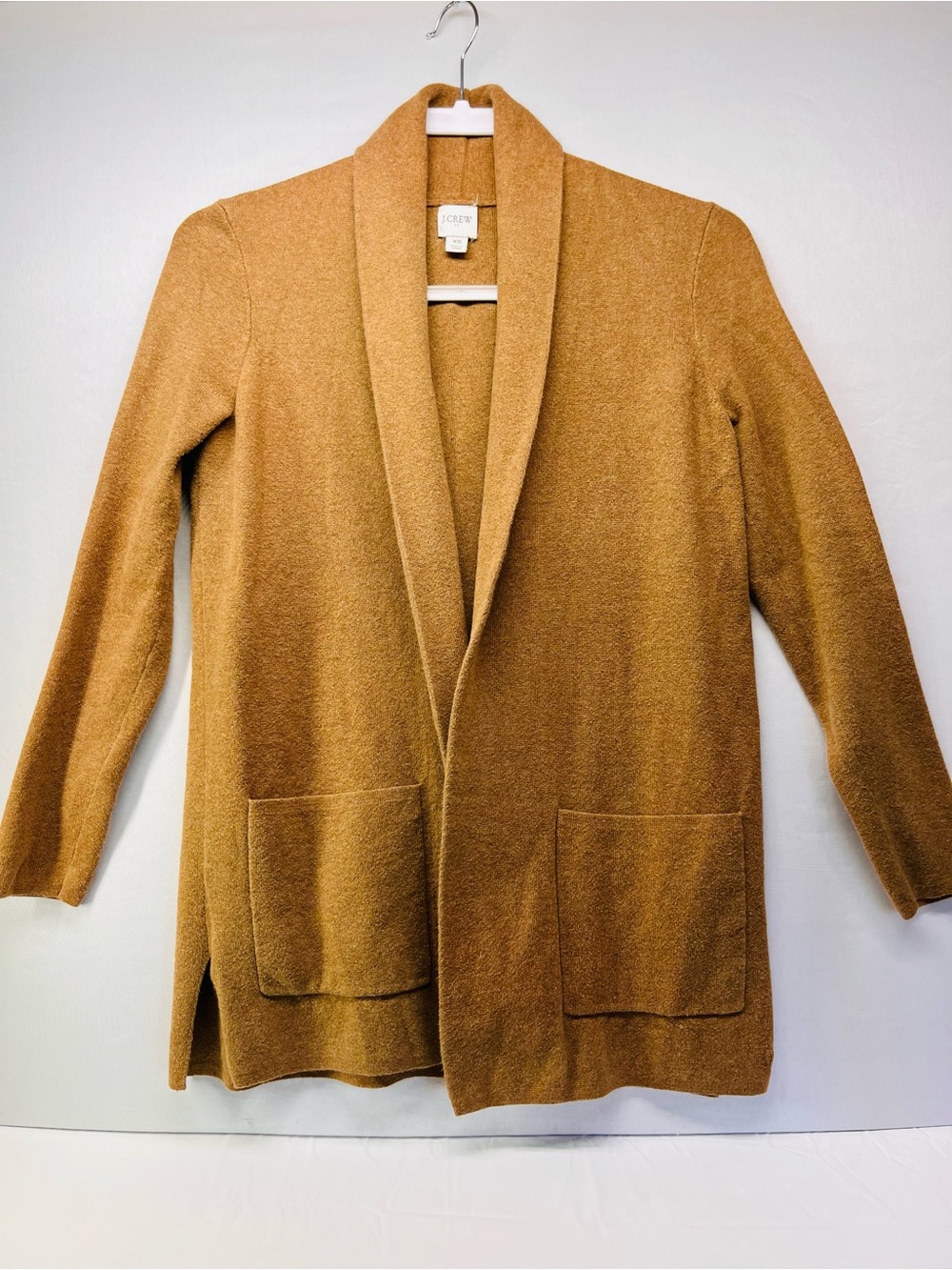 J. Crew‎ Chelsea Camel Open-Front Sweater Cardigan